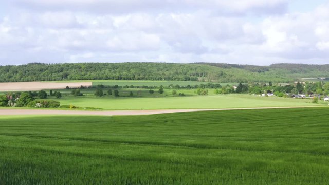 Paysage Normand Ondulation dans les champs