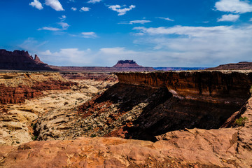 This is a Maze view in the remote and magnificent Maze District of the Canyonlands National Park in Utah.