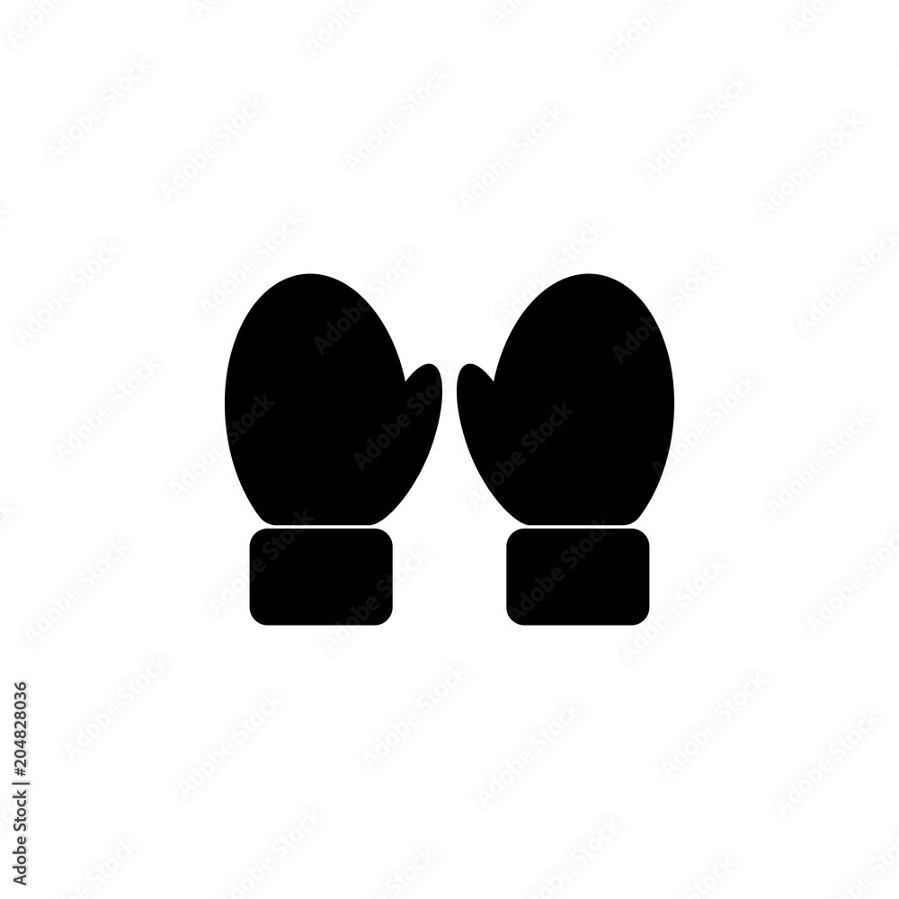 Poster mittens icon. element of theter for mobile concept and web apps. detailed mittens icon can be used f