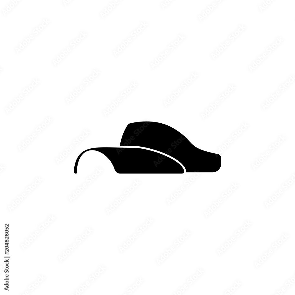 Aufkleber open top hat icon. element of theter for mobile concept and web apps. detailed open top hat icon can