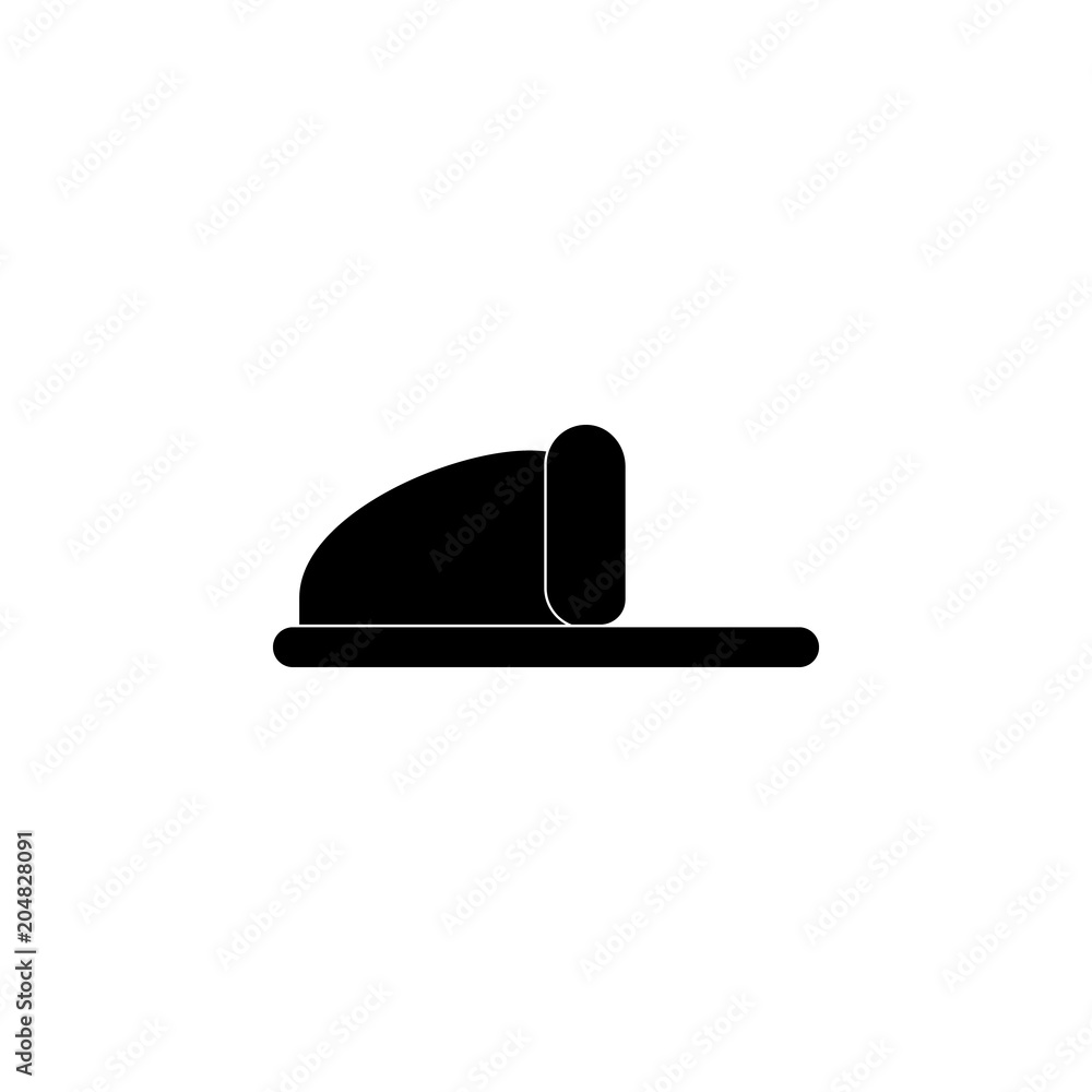 Poster slippers icon. element of theter for mobile concept and web apps. detailed slippers icon can be used