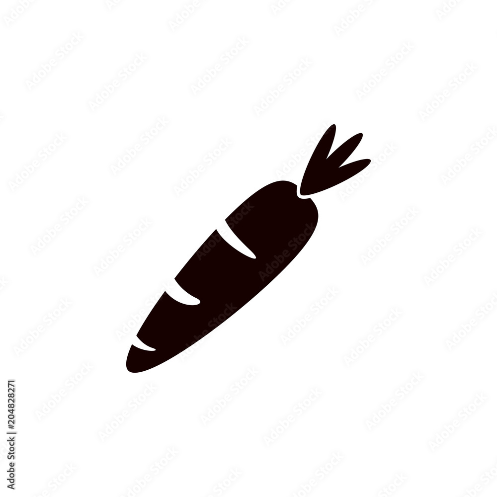 Poster carrot icon. element of farm for mobile concept and web apps. detailed carrot icon can be used for w