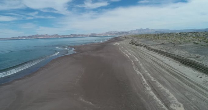 Aerial shots from La Paz bay, Baja California Sur, Mexico.