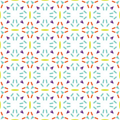 Ancient Geometric pattern in repeat. Fabric print. Seamless background, mosaic ornament, ethnic style. 