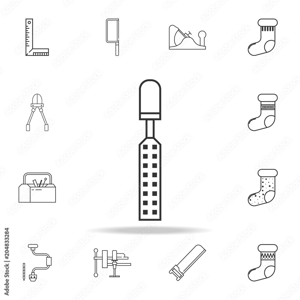 Poster chisel line icon. detailed set of web icons and signs. premium graphic design. one of the collection