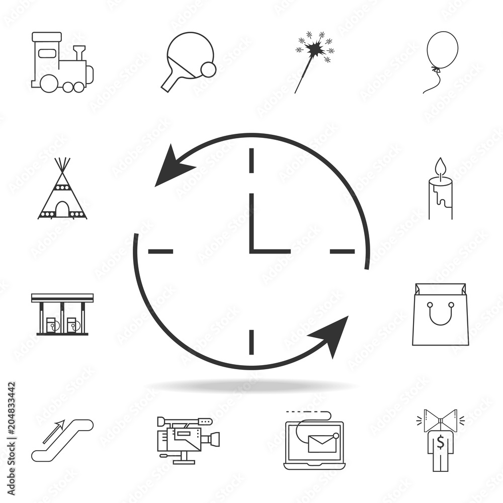 Poster icon part time icon. detailed set of web icons and signs. premium graphic design. one of the collect