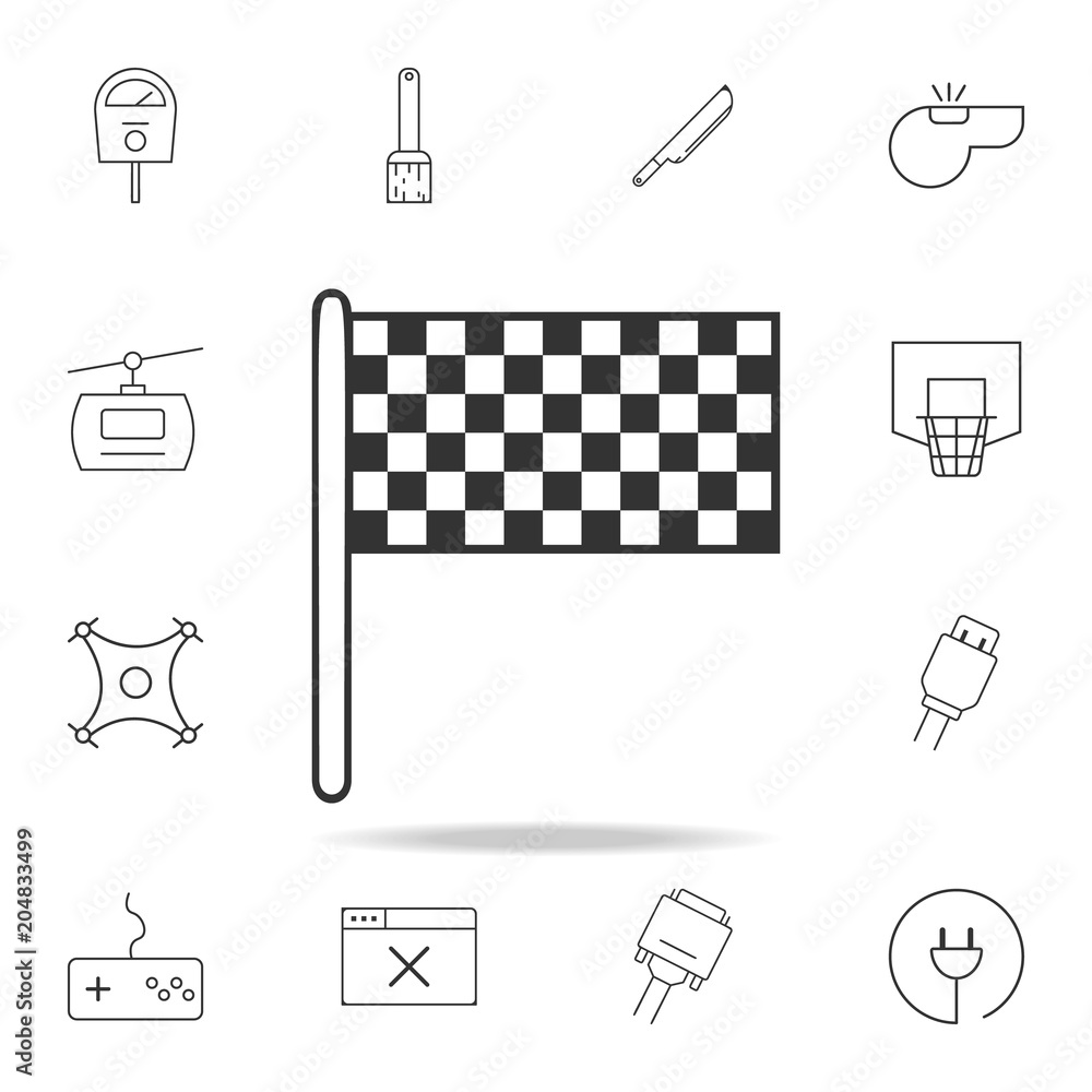 Poster finish flag icon. detailed set of web icons and signs. premium graphic design. one of the collection