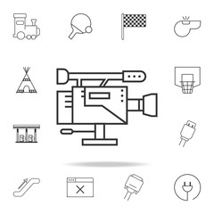 video camera line icon. Detailed set of web icons and signs. Premium graphic design. One of the collection icons for websites, web design, mobile app