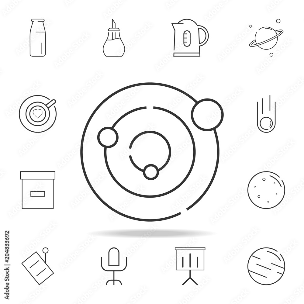 Poster solar system line icon. detailed set of web icons and signs. premium graphic design. one of the coll