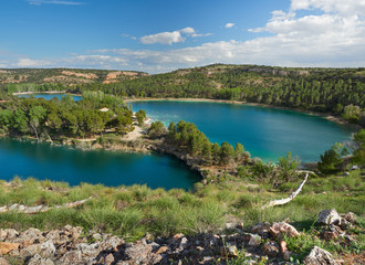 Vista del Parque Natural de las Lagunas de Ruidera, Ciudad Real - Albacete, ESpaña