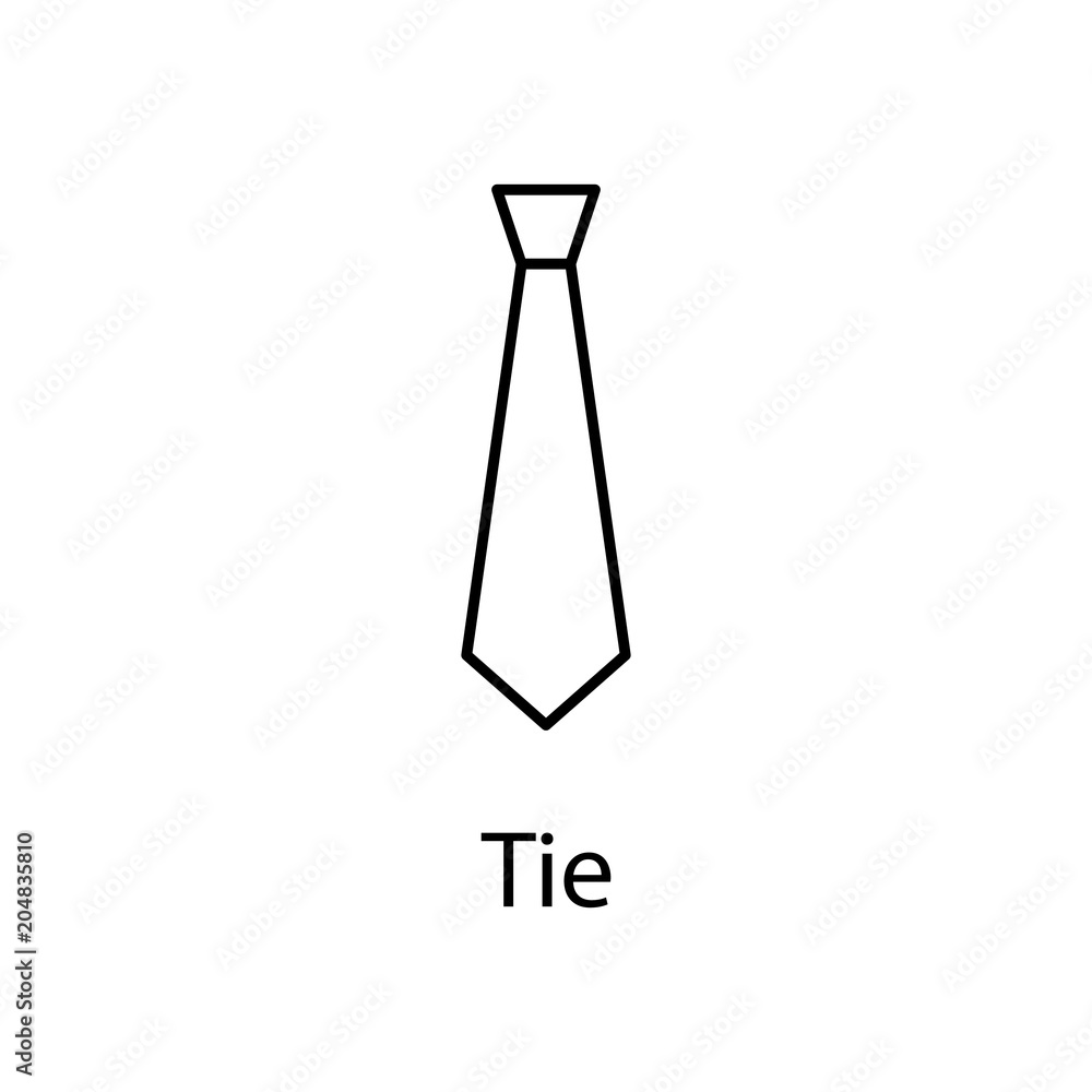 Poster tie icon. element of web icon with name for mobile concept and web apps. detailed tie icon can be us