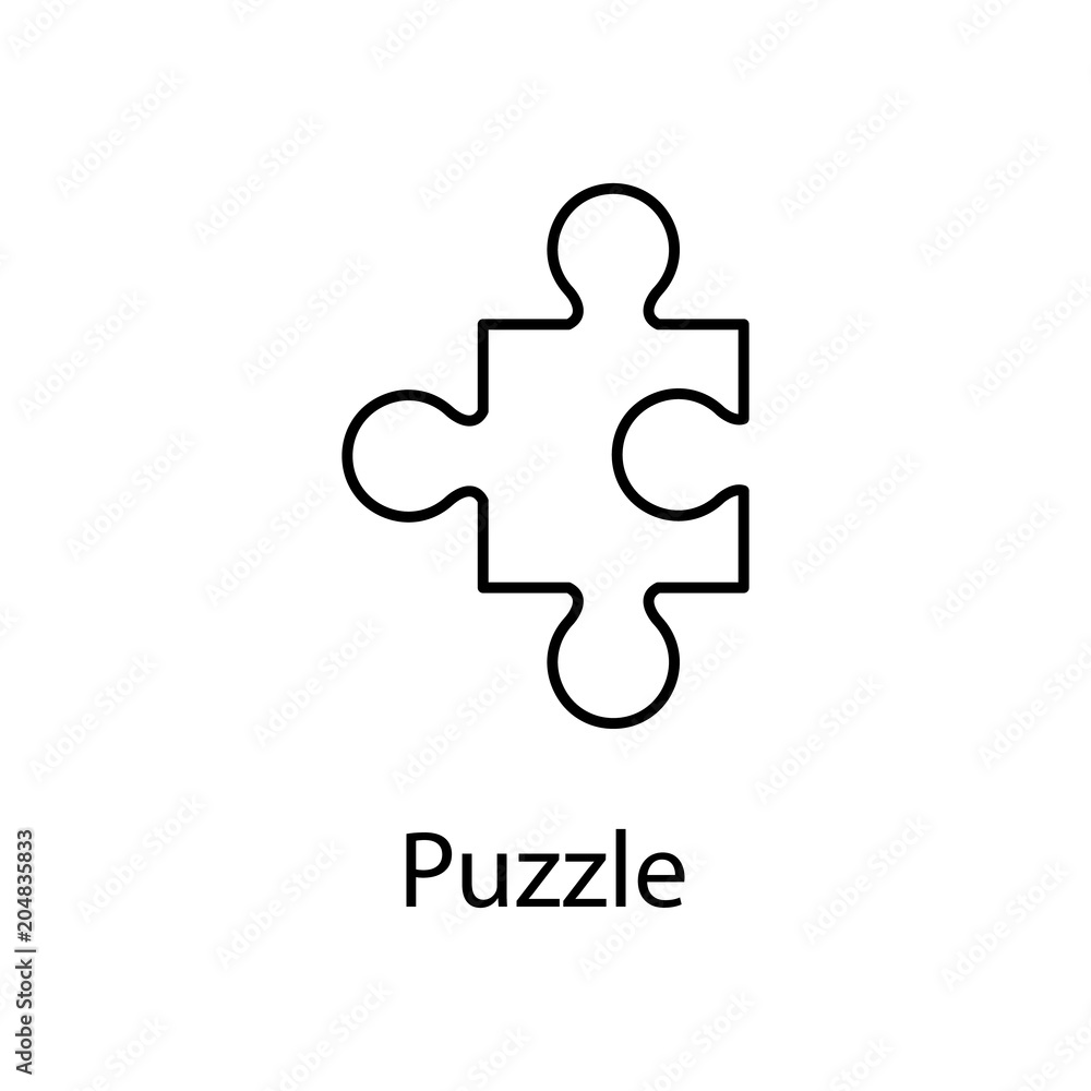 Poster puzzle icon. element of web icon with name for mobile concept and web apps. detailed puzzle icon can