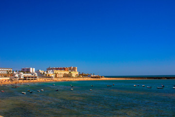 Cadiz view. A sunny day in Cadiz. Andalusia, Spain. Picture taken &ndash; 6 may 2018.