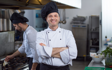 Fototapeta na wymiar Portrait of young chef