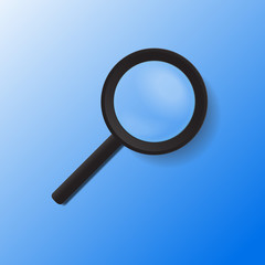 Magnifying glass vector illustration.