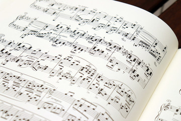 Sheet Music - Musical Notes on paper