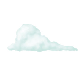Cloud realistic isolated