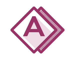 rhombus typography typeset typeface alphabet font image vector icon