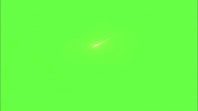 Meteor crashing! in green screen