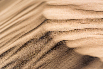 Fototapeta na wymiar Background texture of sand pattern of dune