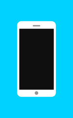 phone on blue background