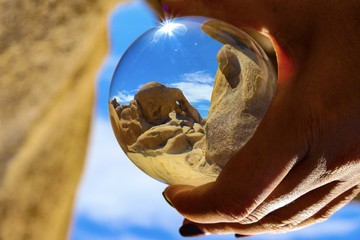 Hiking Desert View In A Ball