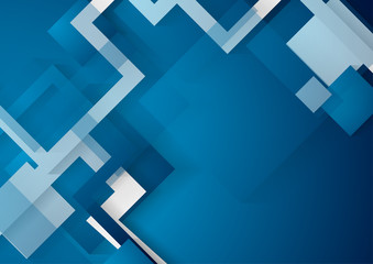 Fototapeta premium Blue abstract geometric vector background