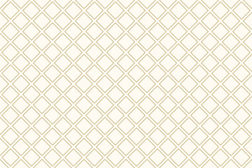 Fototapeta premium Pattern seamless square tile gold luxury color and line. Geometric line diagonal square vector.