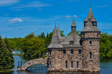 Fototapeta premium Power House, Boldt Castle, Thousand Islands, Saint Lawrence River, Town of Alexandria, Châteauesque