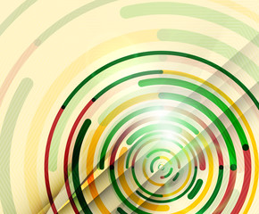 Circular lines, circles, geometric abstract background