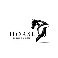 horse back, ass view back side horse logo