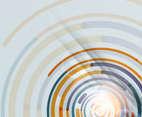 Obraz premium Circular lines, circles, geometric abstract background