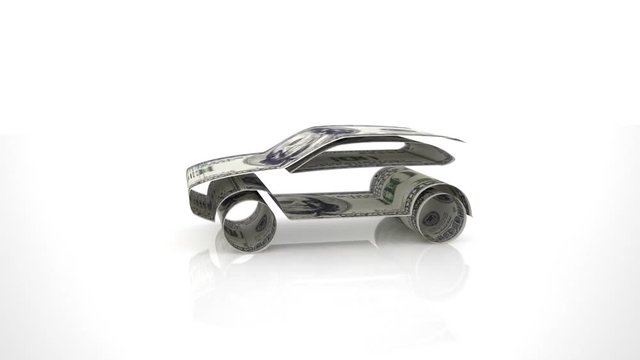 car generated from money bills,Car Finance