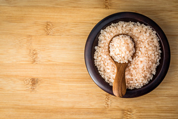  brown organic Himalayan rock salt spa  , healthy spa relaxation concept