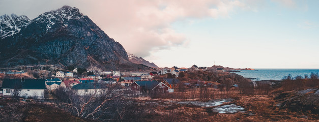 Panorama Norway, Å is the village most far on the Lofoten islands to where it possible to go with car