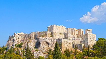 Fototapeta na wymiar Acropolis view from mars hill