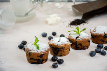 Vegan blueberry muffins
