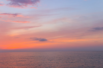 Beautiful sunset over the Black sea