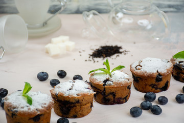 Vegan blueberry muffins