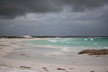 Cloudy Dunn beach Cape Le Grand National Park