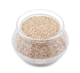 Natural Sesame Seeds Also Know as Til in India isolated on White Background