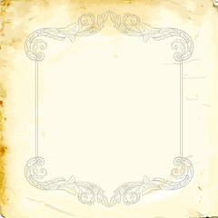 Vector baroque of vintage elements for design. 