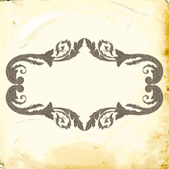 Vector baroque of vintage elements for design. 