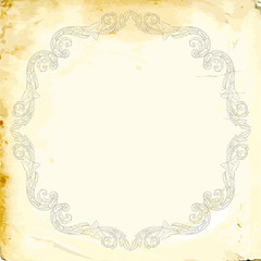 Vector baroque of vintage elements for design. 