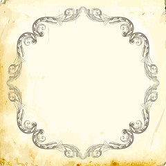 Vector baroque of vintage elements for design. 