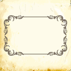 Vector baroque of vintage elements for design. 