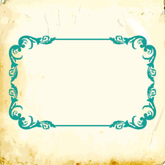 Vector baroque of vintage elements for design. 