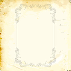 Vector baroque of vintage elements for design. 