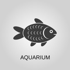 Aquarium icon. Aquarium symbol. Flat design. Stock - Vector illustration