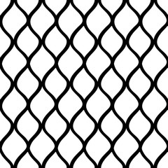 Black and White Seamless Ethnic Pattern. Tribal